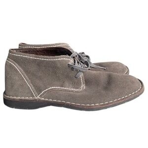 John Varvatos Desert Chukka Boots Men's Size 9M Brown Suede Weathered Casual